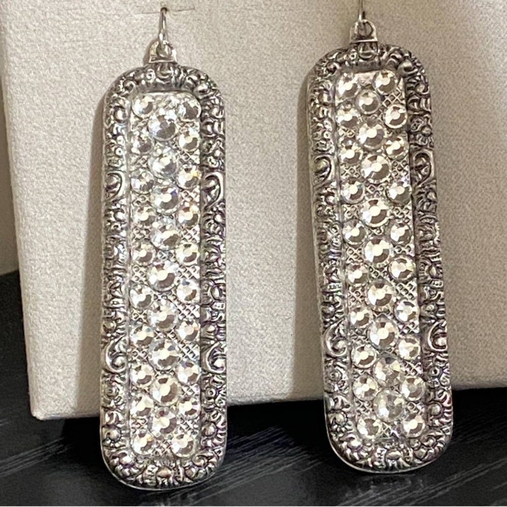 🎉❤️Madeline Silver Rhinestone Earrings